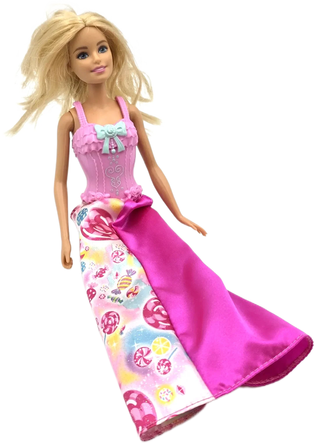 Mattel Barbie-Puppe mit pinkem Kleid – Bild 1