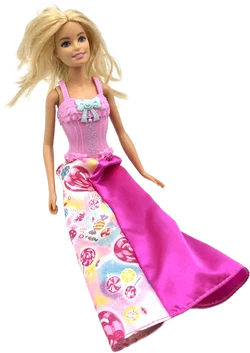 Mattel Barbie-Puppe mit pinkem Kleid – Vorschau 1