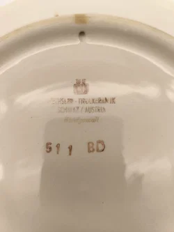 Wandteller Bauernmalerei, Tiroler Keramik, Vintage - Bild 2