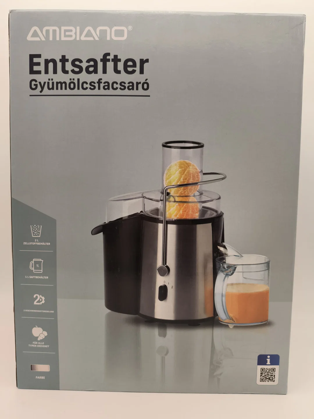 Ambiano, elektr. Entsafter, neuwertig - Bild 4