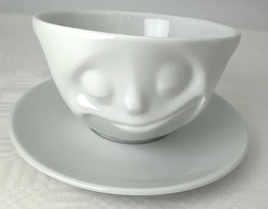 Fiftyeight Products Kaffeetasse mit Untertasse / grinsenden Gesichtsausdruck - Bild 4
