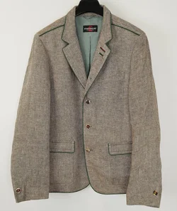 Trachtenjacke von Steinbock Mode Tyrol, Gr. 52, Leine, Beige/Hafer - Bild 3