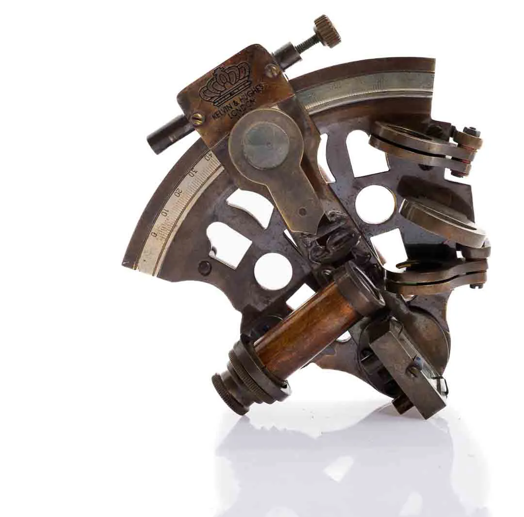 Vintage Wunder der Technik Sextant von Kelvin & Hughes v. 1917 – Bild 2
