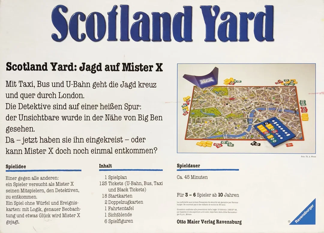 Scotland Yard - Gesellschaftsspiel - Ravensburger  – Bild 2