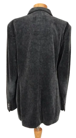 DINOMODA Damen Cordblazer, anthrazit - Gr. 42 - Bild 2