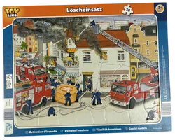 Kinderpuzzle (3er Pkg) Feuerwehr im Einsatz, Löscheinsatz, Bei der Polizei ab 3 Jahre - Bild 2