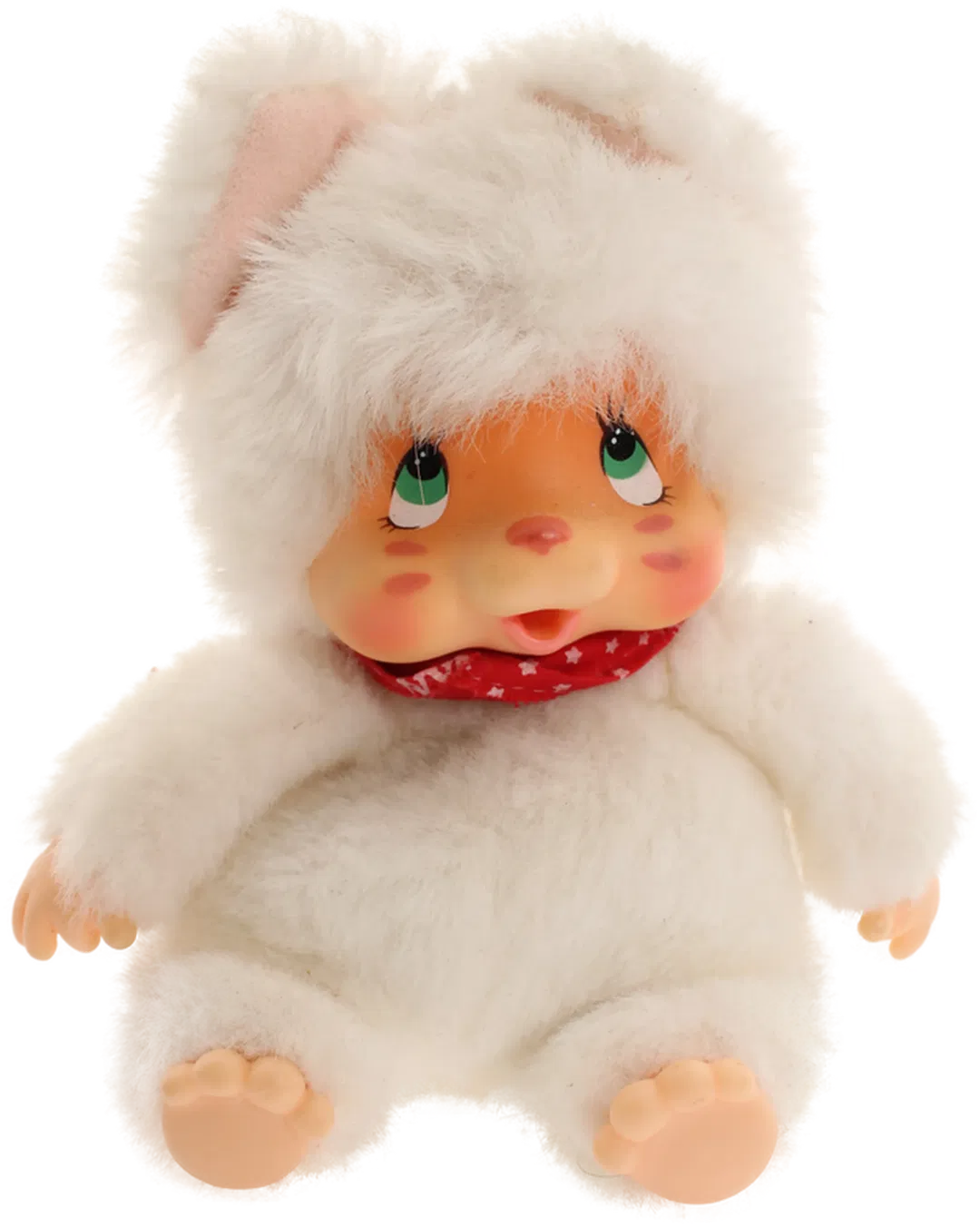 Vintage Monchhichi-ähnliche Puppe im Katzenkostüm - Sammlerstück - Bild 1