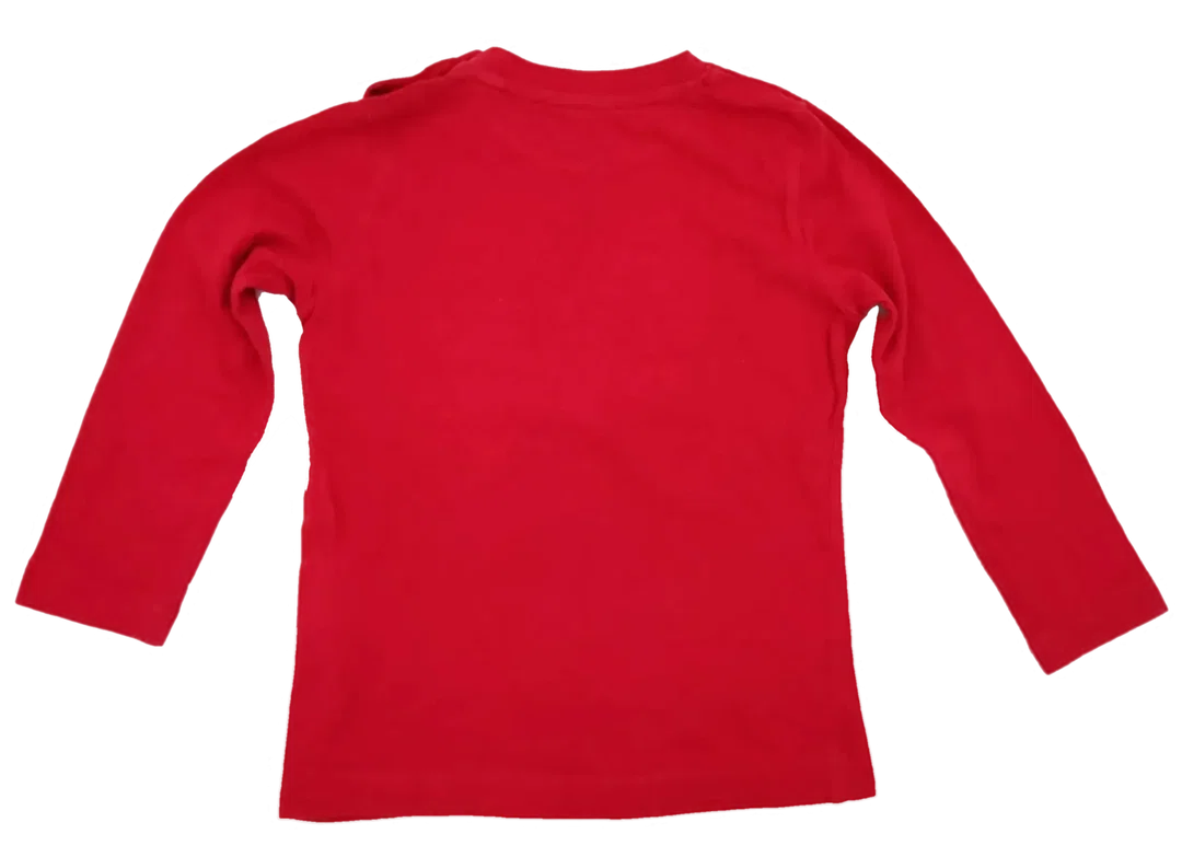 lupilu Kinder Weihnachtspullover rot gemustert Gr. 86/92 – Bild 2