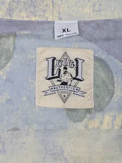 LUIGI Vintage Herren Hemd, gelb/grau - Gr. XL  - Bild 6