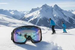 Smith Skibrille / Snowboardbrille — verspiegelte Linse, verstellbares Band, inkl. Mikrofaserbeutel - Bild 1