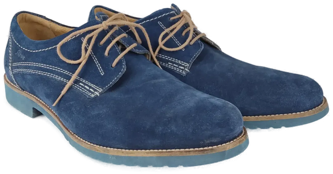 Sioux Herren Schnürschuh, blau - Gr. 43 - Bild 4