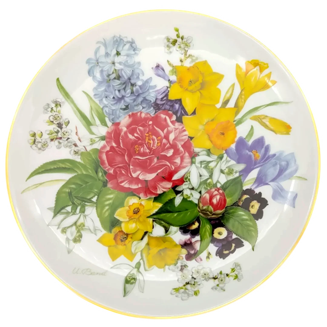 Hutschenreuther Sammelteller 1987 - „Frühlingsmorgen“ von Ursula Band (Teller 2870 B) - Bild 1