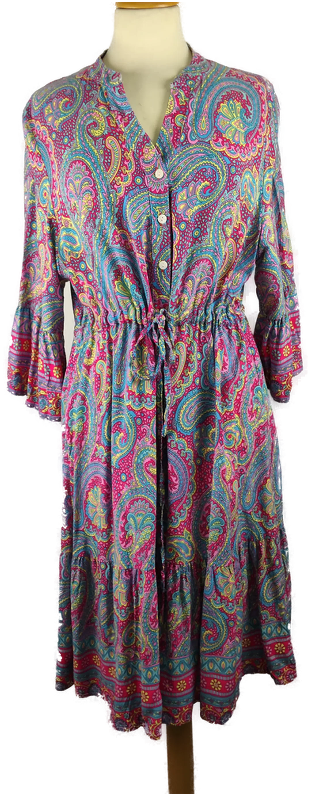 Midikleid Sonstige Bedruckt Gr.44 | Sommer-Spaziergang - Bild 1