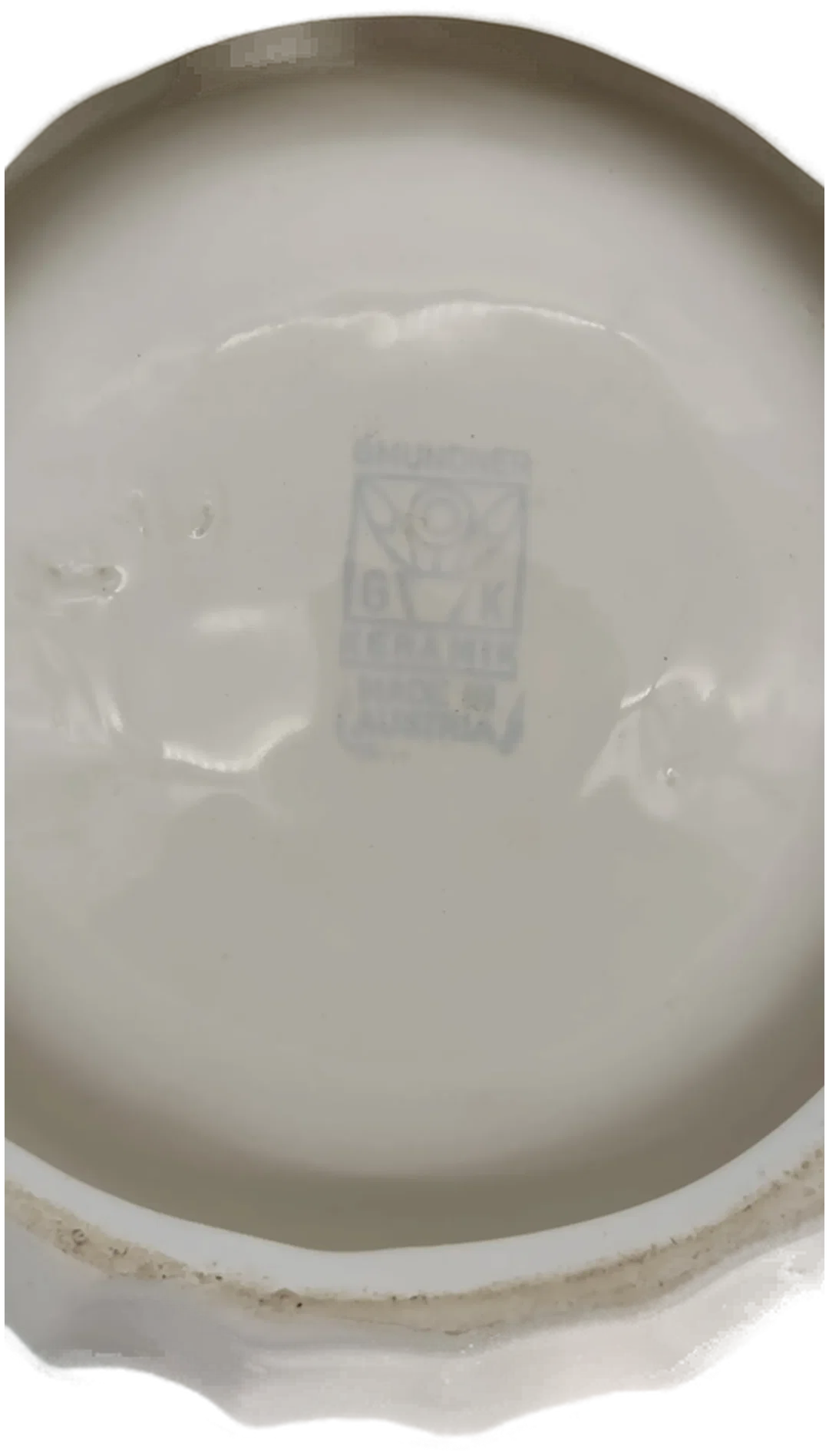 Gmundner Aschenbecher „Grün Geflammt“, Ø 16 cm – Bild 2