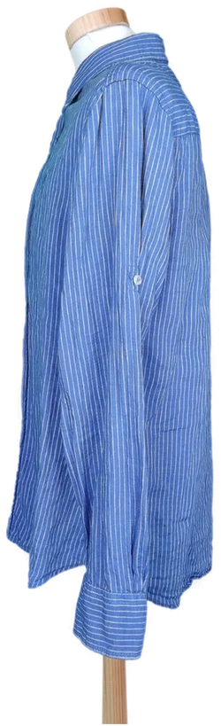 Jean Carriere Herren Hemd blau getreift - L - Bild 3