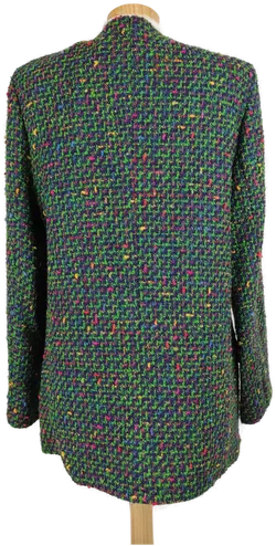 Donna Bonita Damen Blazer grün-pink-blau gewebt - M/L - 38/40 - Bild 2