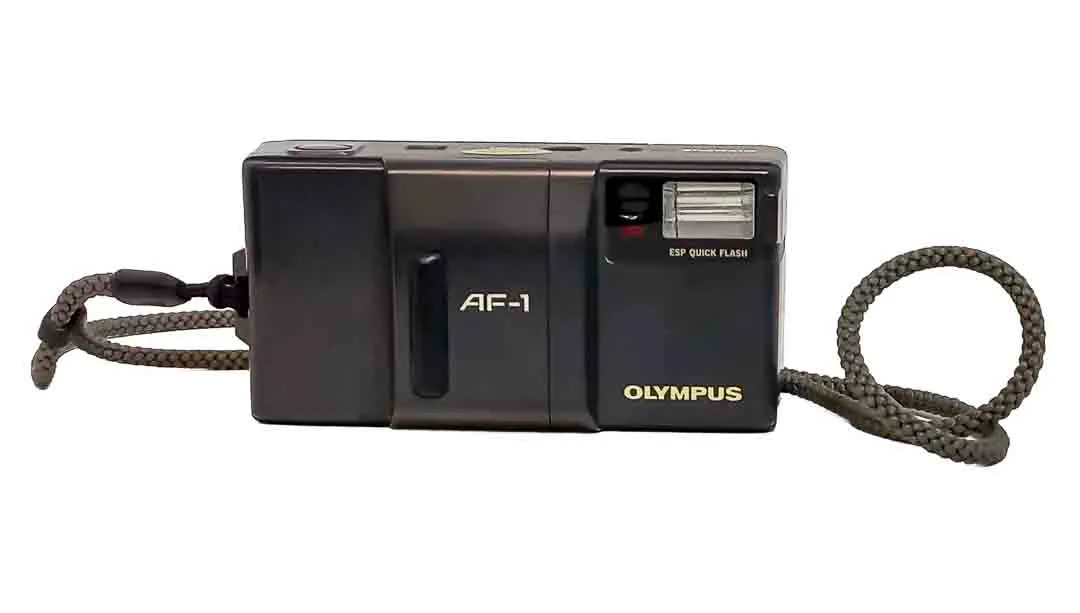 Olympus AF-1 Analogkamera | 35mm Point-and-Shoot mit Tasche - Bild 1
