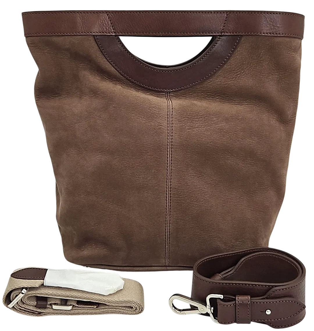 Max V. Koenig Damen Handtasche, dunkelbraun - mittel - Höhe ca. 29 cm  – Bild 1