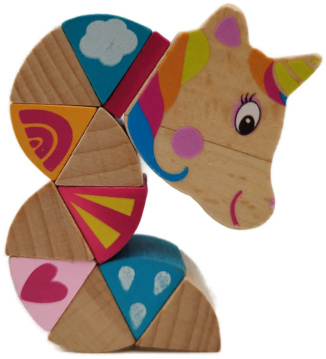 Einhorn Holz-Spielzeug für Babys - Bild 1