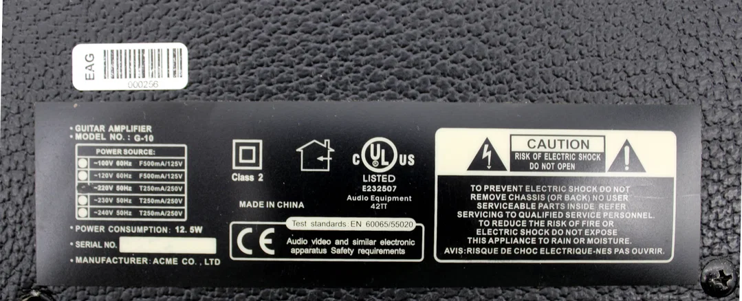 DG Instruments G-10 Gitarrenverstärker, 10 Watt, kompakter Übungsverstärker – Bild 5