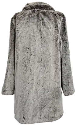 Brigitta Webpelzmode Vintage Damenmantel, grau - Gr. XS - Bild 4