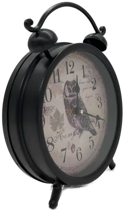Designer Tischuhr im nostalgischen vintage Stil, Eule, Uhu - Bild 3
