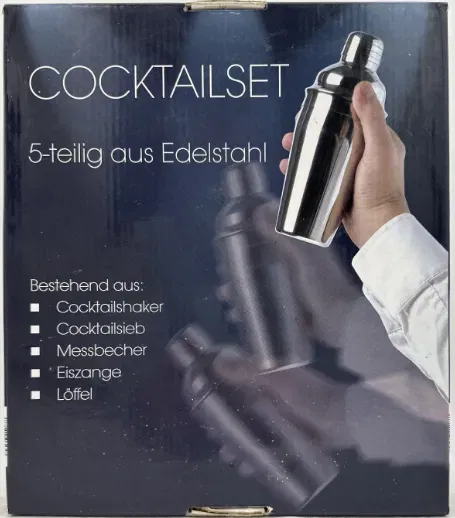 Cocktailset 5-teilig aus Edelstahl - Bild 1