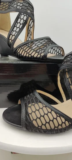 Damen Sandalen Mischfaser Gr. 39 | Sommer-Eleganz – Vorschau 4