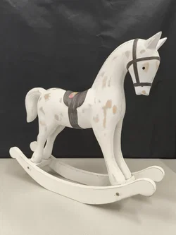 Schaukelpferd für Puppen, Holz, Deko - Bild 4