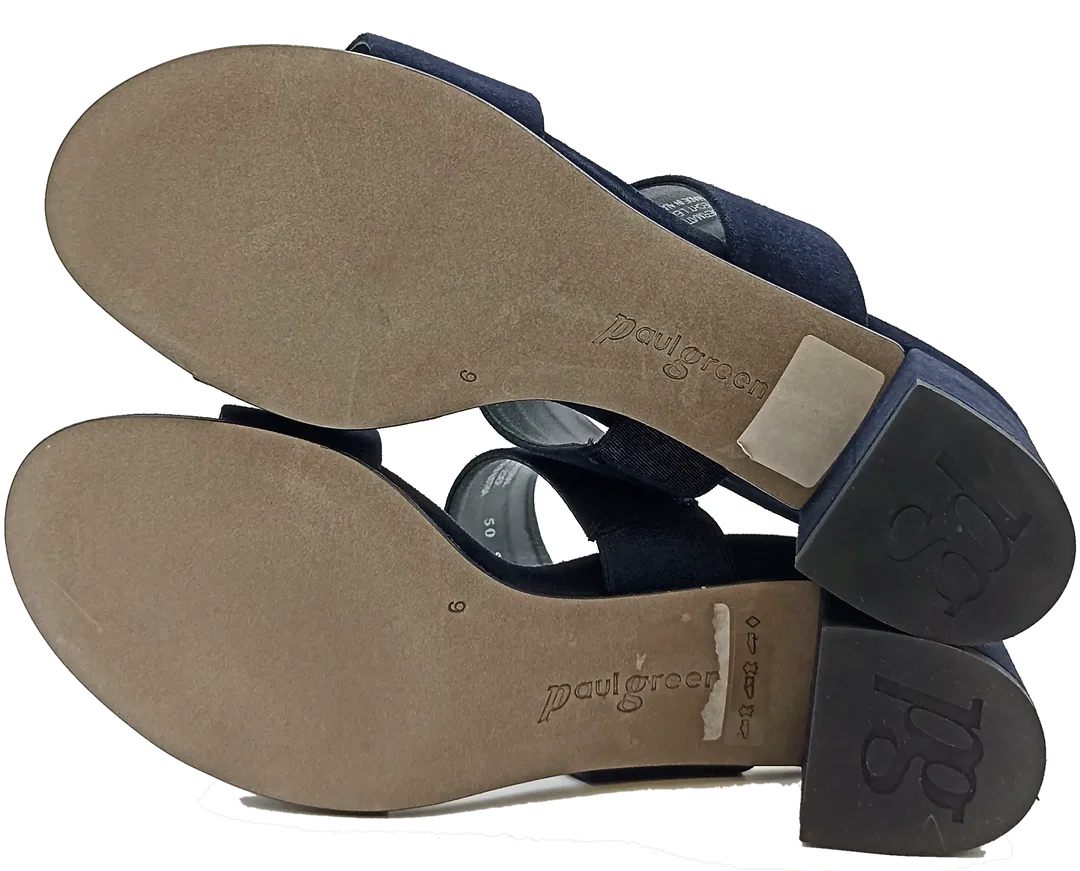 Paul Green Samtsleder Sandalen blau Gr. 39 – Bild 5