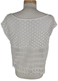 C&A Damen Spitzen Top, weiß, Größe S - Bild 3