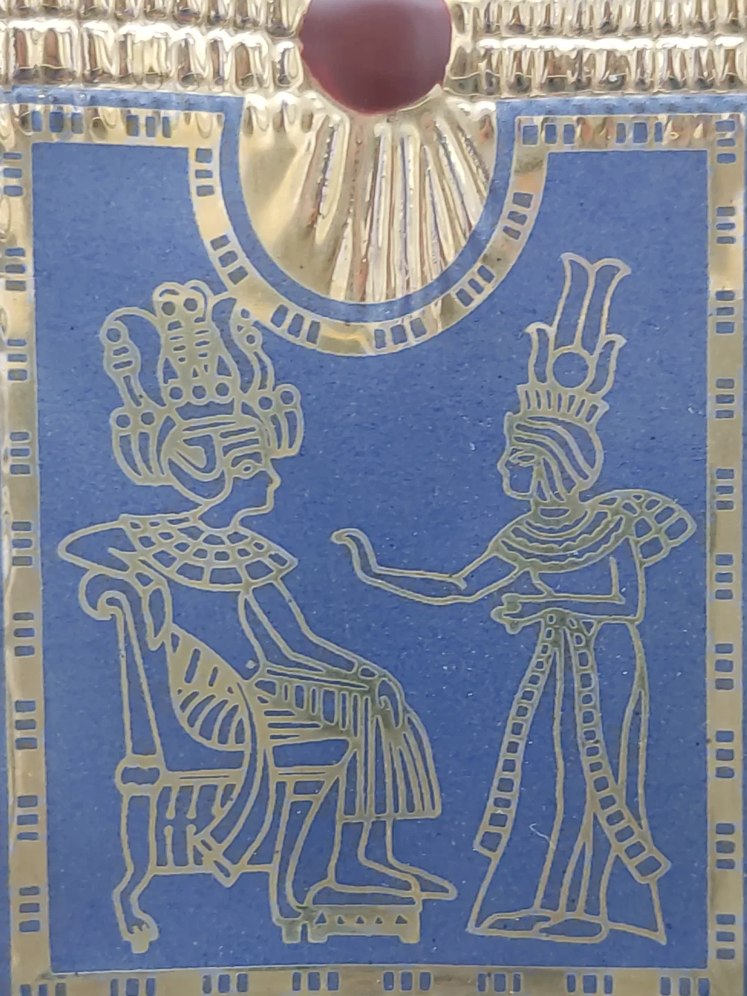 Goldene Thron des Tutanchamon Porzellan & Zertifikat von Franklin Mint | Limitierte Rarität – Bild 8