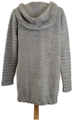 Lange CARISMA Strickjacke mit Kapuze und Reißverschluss, Gr. L - Bild 3