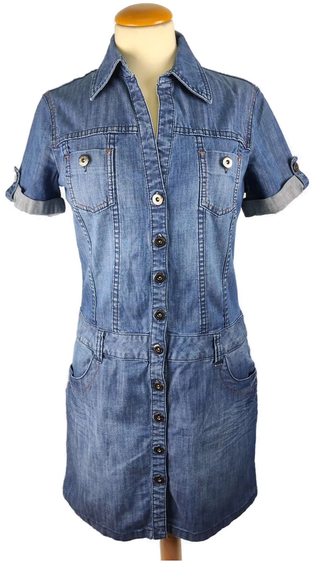 Minikleid s.Oliver Baumwolle Jeans-Look | Jeans-Chic - Bild 4