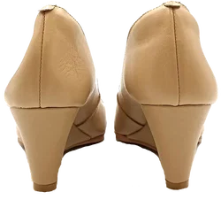 Glattlederwedges creme Gr. 40,5 - Bild 4