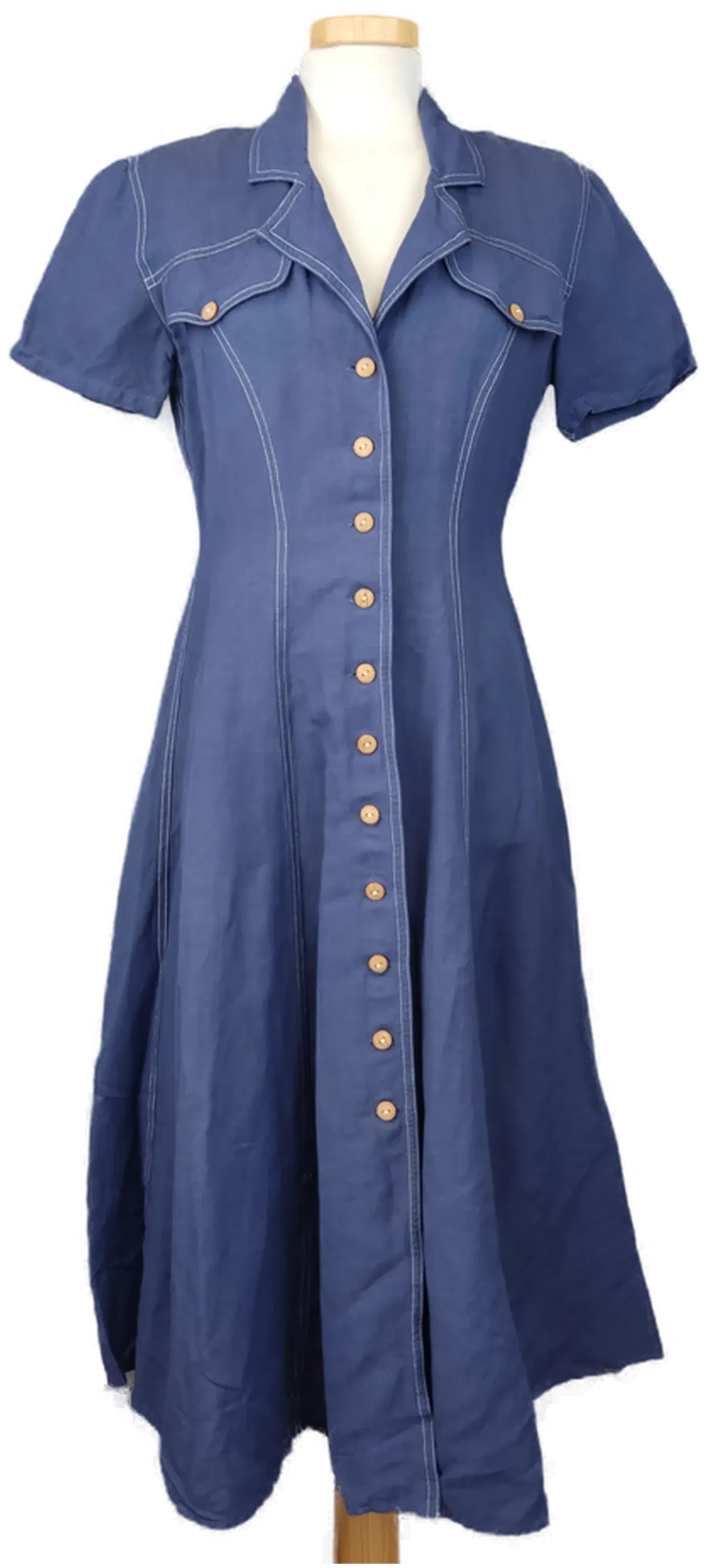Louis London Kleid blau - M/38 - Bild 4