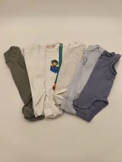 Baby Bodies, kurzarm und ärmellos, 6-teiliges Set, Gr. 50/56