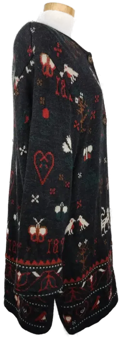 Lodenfrey Damen-Lodenmantel schwarz gemustert - XXL/44 - Bild 3