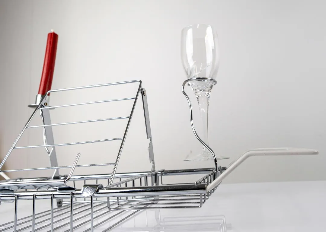 Badewannenaufsatz mit Glas-, Buch- und Kerzenhalter – Bild 3
