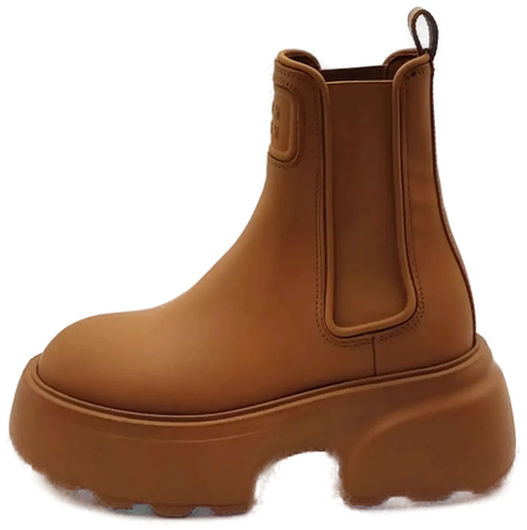 Copenhagen Studios Chelsea Boots aus Leder caramel Gr. 37 – Bild 3