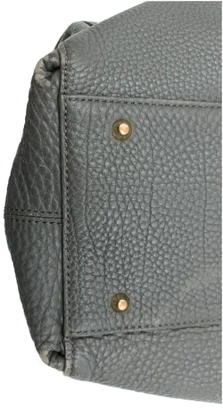 DKNY Damenhandtasche aus genarbtem Leder in Grau – Vorschau 12