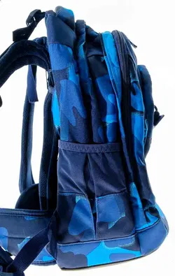Satch Schulrucksack – Blau Camouflage – ergonomisch & verstellbar - Bild 2