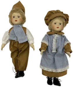 Puppenpaar in Tracht - Bild 1