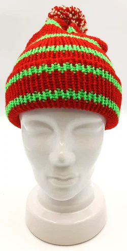 Handgestrickte Pudelmütze – Vorschau 2