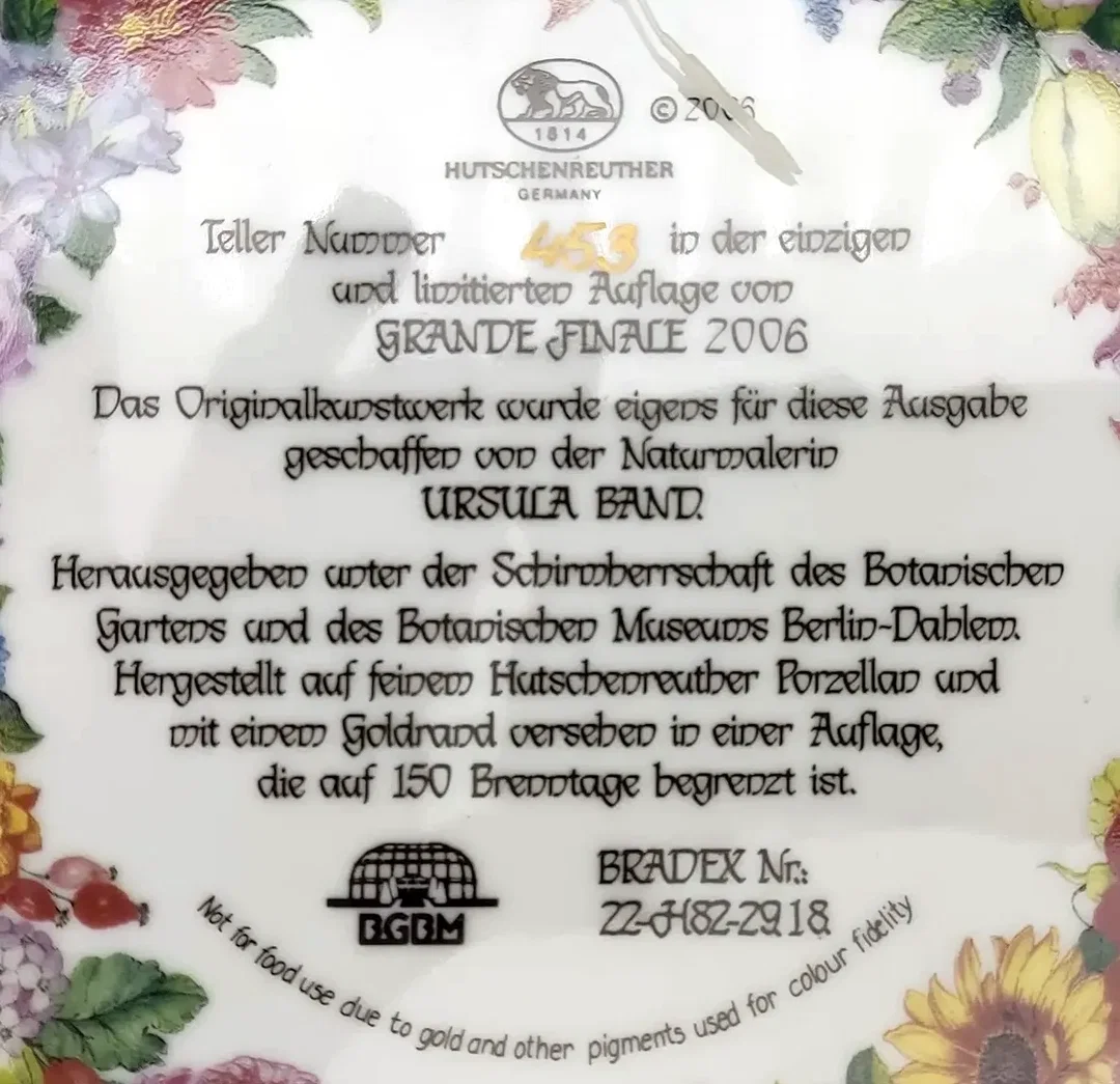 Hutschenreuther Sammelteller - „Grande Finale 2006“ von Ursula Band (Teller 453) – Bild 3