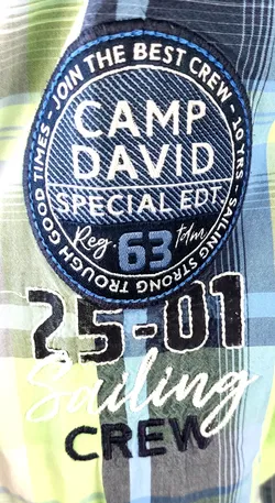 Camp David Herren Langarmhemd kariert - Gr. M - Bild 6