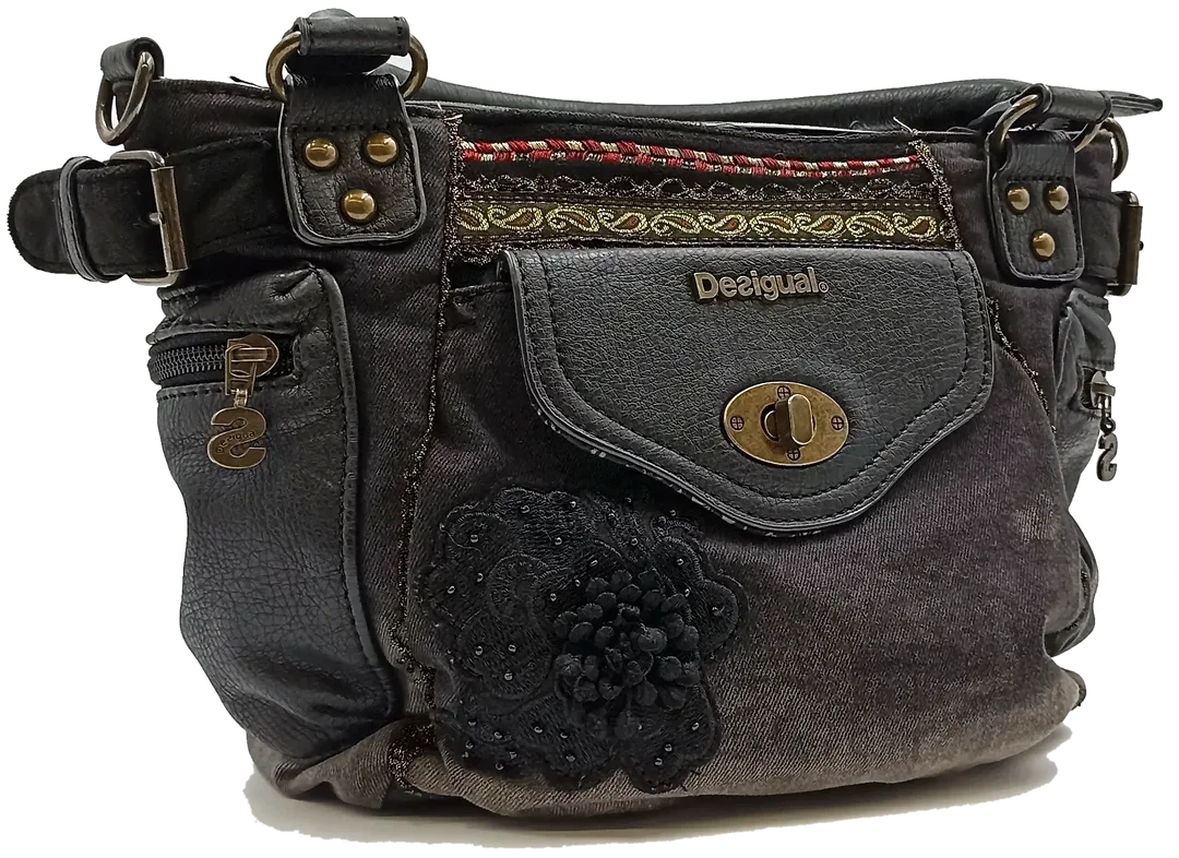 Desigual Damentasche gemustert schwarz  - Bild 1