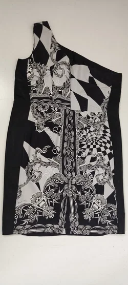 Versace Midikleid Asymmetrisch Seide One-Shoulder | Party-Ikone - Bild 6