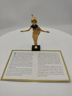 Goldener Selket Porzellan & Zertifikat von Franklin Mint | Limitierte Rarität - Bild 10