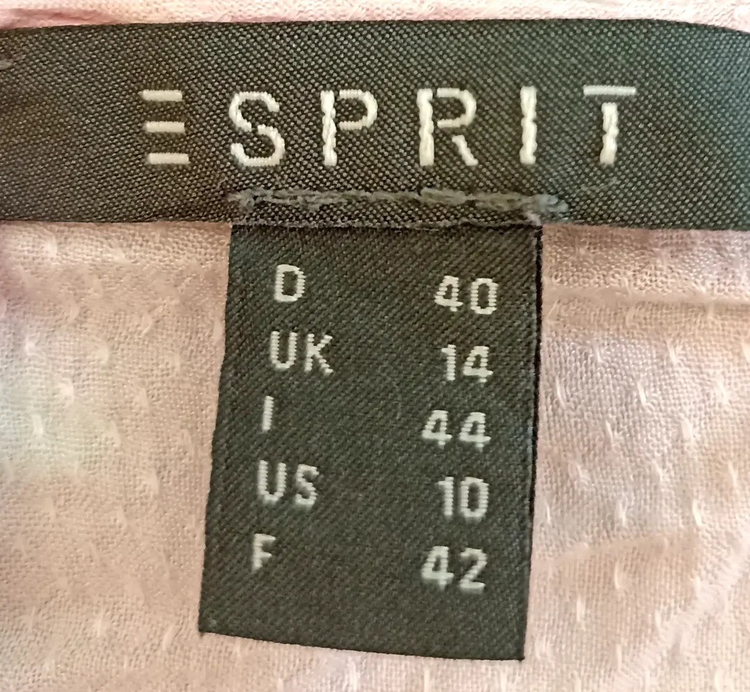 Esprit Damenbluse gemustert Gr. L – Bild 3